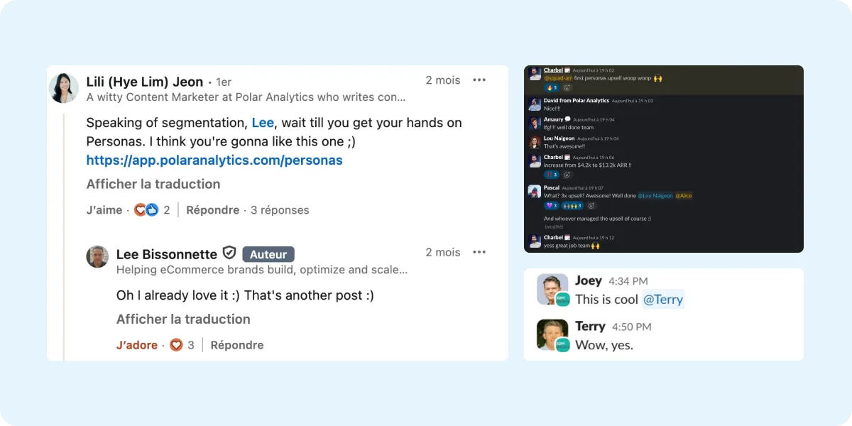 Slack: first upsell 3 days after beta launch. ARR from $4.2k to $13.2k.